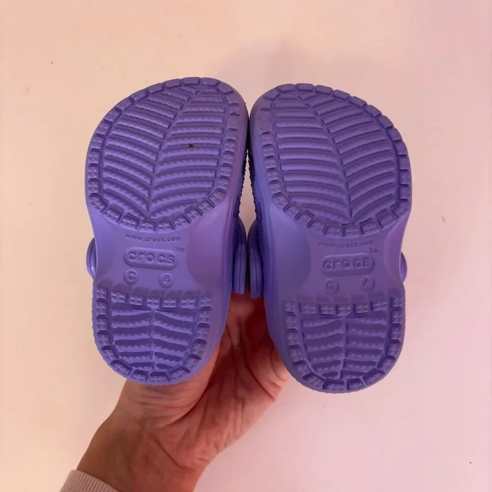 Crocs Baby Purple Classic Clog Shoes Size‎ Child 4